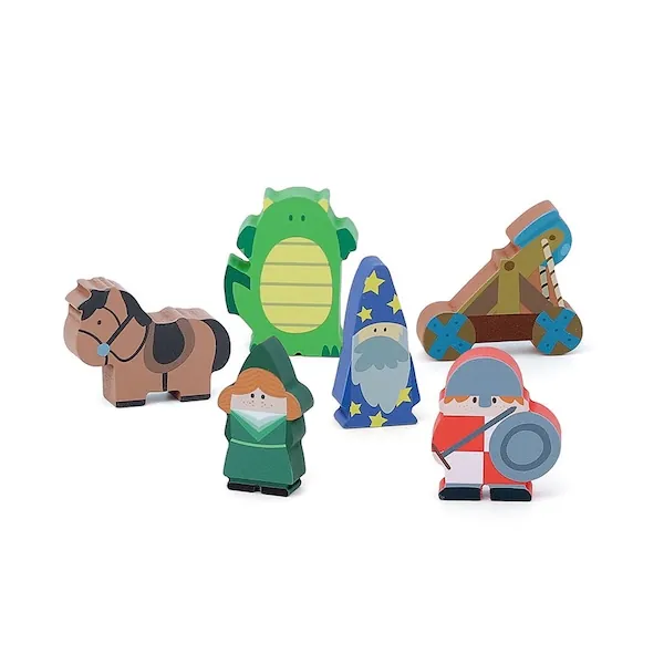 FIGURINES EN BOIS MES HISTOIRES DE CHATEAU-FORT - VILAC – Image 3