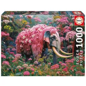 PUZZLE EDUCA : ELEPHANT FLEURI - 1000 PIECES