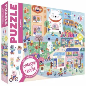 PUZZLE AUZOU CHERCHE ET TROUVE : KAWAII - 54 PIECES