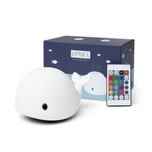 VEILLEUSE PROJECTEUR BALEINE WILDA BLANCHE AVEC TELECOMMANDE - LITTLE L