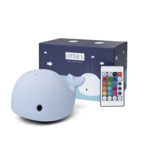 VEILLEUSE PROJECTEUR BALEINE WILDA BLEUE AVEC TELECOMMANDE - LITTLE L