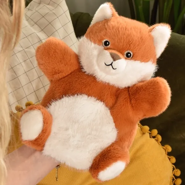 PELUCHE MARIONNETTE PANDA ROUX PODCOLL - HISTOIRE OURS – Image 2