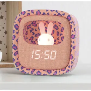 REVEIL BILLY CLOCK - PINK LEOPARD - MOBILITY ON BOARD