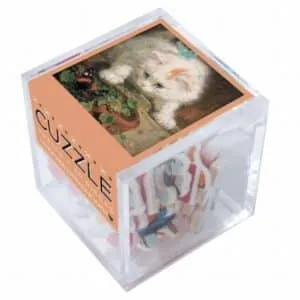 PUZZLE CUBE BOIS WILSON - KNIP : CHAT - 30 PIECES