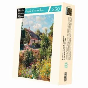 PUZZLE BOIS WILSON - P.M MONSTED : JARDIN FLEURI - 250 PIECES
