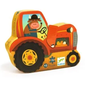 PUZZLE DJECO : TRACTEUR - 16 PIECES