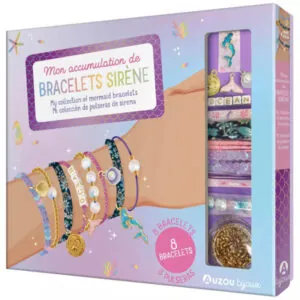COFFRET MA BOITE A BIJOUX - MON ACCUMULATION DE BRACELETS SIRENE - AUZOU