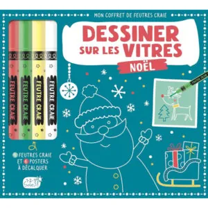 COFFRET DESSINER SUR LES VITRES NOEL - AUZOU
