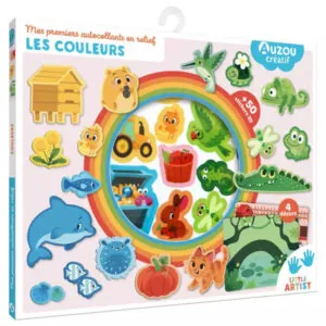 MA POCHETTE D'ARTISTE - MES PREMIERS AUTOCOLLANTS EN RELIEF - LES COULEURS - AUZOU