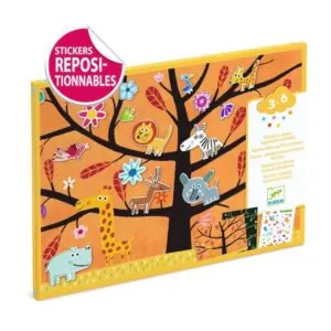 CREER AVEC DES STICKERS CHAT PERCHE - DJECO