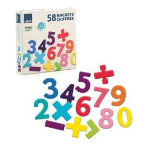 COFFRET 58 MAGNETS CHIFFRES - VILAC