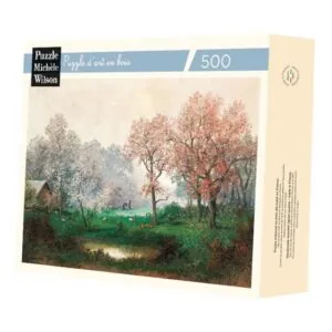 PUZZLE BOIS WILSON - A. KAUFMANN : SOUS LES ARBRES EN FLEURS - 500 PIECES