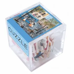 PUZZLE CUBE BOIS WILSON - F. DELACROIX : CHEZ MICHELE - 30 PIECES