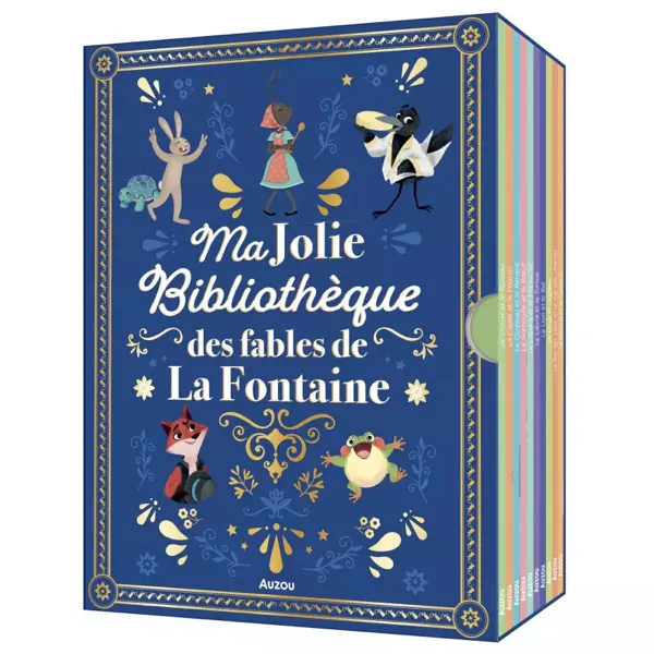 LIVRES MA JOLIE BIBLIOTHEQUE DES FABLES DE LA FONTAINE - AUZOU