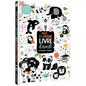 MON TRES GRAND LIVRE D'EVEIL EN NOIR ET BLANC - AUZOU