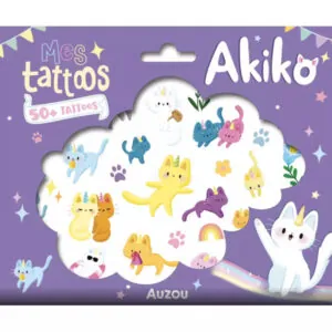 MES P'TITS TATTOOS - MES TATTOOS AKIKO - AUZOU