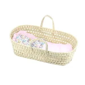 COUFFIN AVEC GARNISSAGE LIBERTY ROSE 50 CM - VILAC