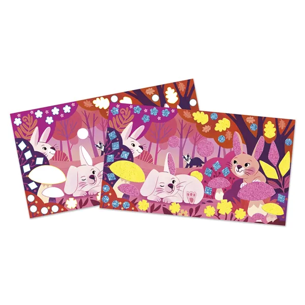COFFRET STICKERS MOUSSE SABLES FLUO - AMIS FORET - JANOD – Image 2