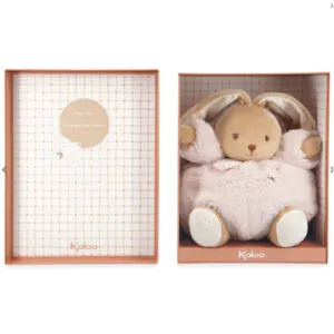PELUCHE LAPIN PATAPOUF ROSE 25 CM - KALOO