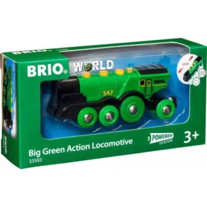 LOCOMOTIVE PUISSANTE VERTE A PILES - BRIO