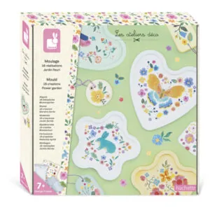 COFFRET MOULAGE JARDIN FLEURI - 16 CREATIONS - JANOD