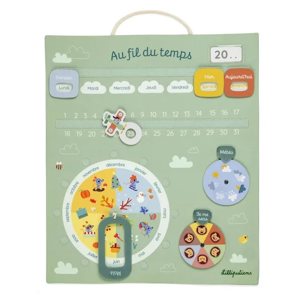 CALENDRIER AU FIL DU TEMPTS VERT - LILLIPUTIENS – Image 2