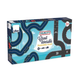 CIRCUIT REVERSIBLE 42 PIECES ET 2 VOITURES - VILAC