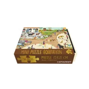 MINI PUZZLE CARTES D'ART : EQUITATION - 50 PIECES