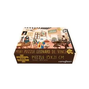 MINI PUZZLE CARTES D'ART : LEONARD DE VINCI - 100 PIECES