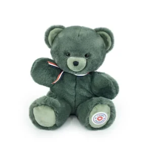 PELUCHE PETIT OURS ARTICULEE 25 CM KAKI TENDRE - L'OURS FRANCAIS