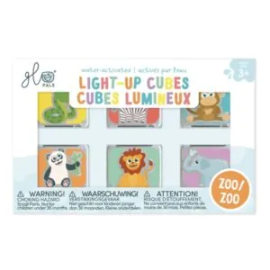 JOUET DE BAIN - CUBES LUMINEUX ZOO - GLO PALS