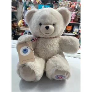 PELUCHE ARTICULEE OURS IVOIRE 35 CM - L'OURS FRANCAIS