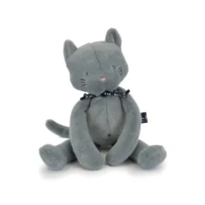 PELUCHE CHAT MELOE BLEU GRIS 37 CM - MAILOU