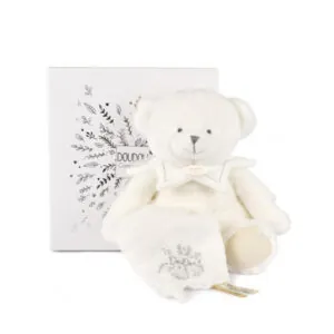 DOUDOU 25 ANS - OURS PANTIN BLANC - DOUDOU ET COMPAGNIE