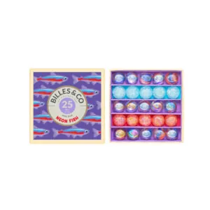 BOITE DE 25 BILLES NEON FISH - BILLES AND CO