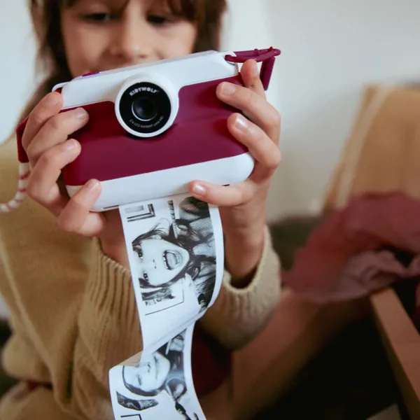 APPAREIL PHOTO IMPRESSION THERMIQUE K-PRINT ROUGE - KIDYWOLF – Image 3