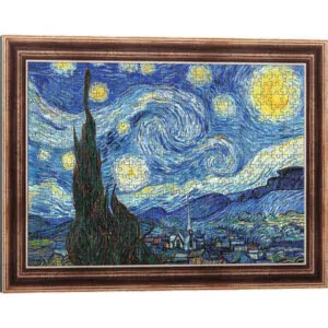 PUZZLE ARTFRAME - V. GOGH : LA NUIT ETOILEE - 500 PIECES