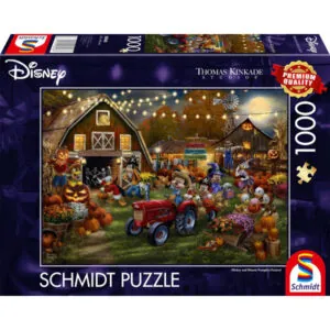 PUZZLE SCHMIDT DISNEY - T. KINKADE : MICKEY ET MINNIE HALLOWEEN FUN - 1000 PIECES