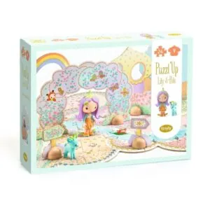 PUZZL UP DJECO : PUZZLE DE SOL LILY ET POLO - 33 PIECES