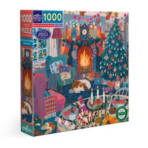 PUZZLE EEBOO - V. BALL : COTTAGE ANGLAIS DE NOEL - 1000 PIECES