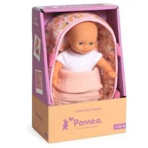 POMEA ENSEMBLE COUFFIN ET POUPON - COLLECTION MINI BARBARA - DJECO