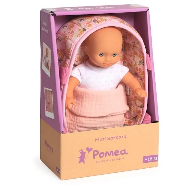 POMEA ENSEMBLE COUFFIN ET POUPON - COLLECTION MINI BARBARA - DJECO