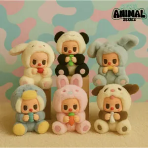 ZOO STUDIO - BOITE MYSTERE PELUCHE PORTE CLE REBEL ANIMALS