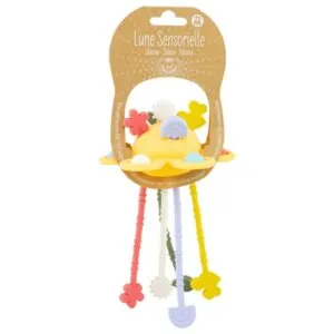 JOUET D'EVEIL LUNE JAUNE SILICONE - ULYSSE