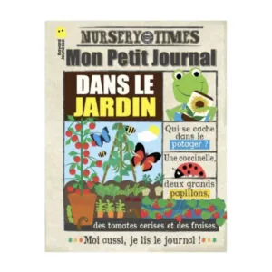 LIVRE EN TISSU MON PREMIER JOURNAL POUR LES TOUT PETITS DANS LE JARDIN