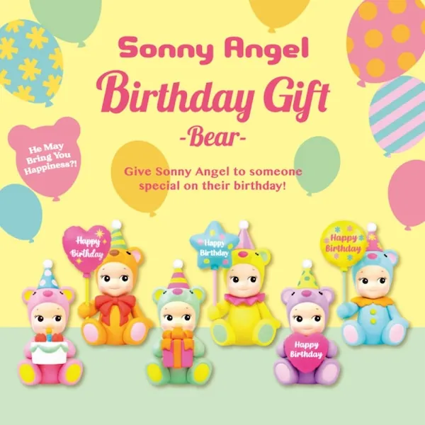SONNY ANGEL - MINI FIGURINE BIRTHDAY BEAR SERIE