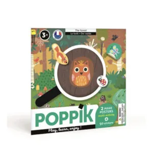 POCHETTE MAXI POSTERS ET STICKERS FORET - POPPIK