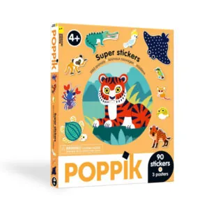 STICKERS BOX ANIMAUX SAUVAGES - POPPIK