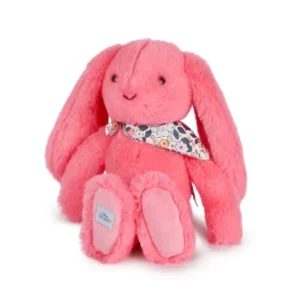 PELUCHE LAPIN FLEURETTE CORAIL 25 CM - DOUDOU ET COMPAGNIE
