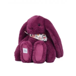 PELUCHE LAPIN FLEURETTE PRUNE 25 CM - DOUDOU ET COMPAGNIE